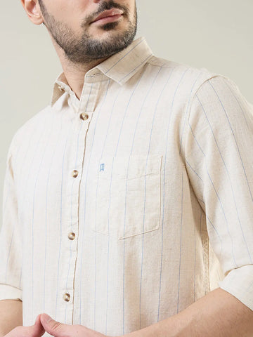 Sky Blue Striped Shirt Tim Paris