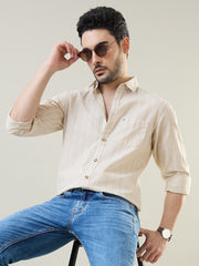 Sky Blue Striped Shirt