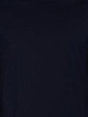 Dress Navy Blue Solid T-Shirt
