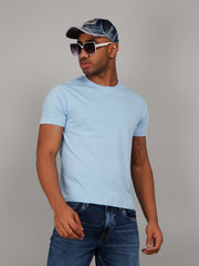 Dutch Canal Blue Solid T-Shirt