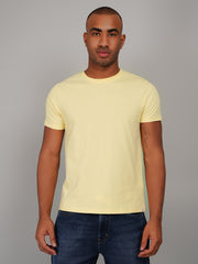 Pale Banana Yellow Solid T-Shirt