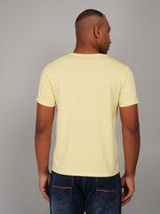 Pale Banana Yellow Solid T-Shirt