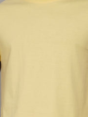 Pale Banana Yellow Solid T-Shirt