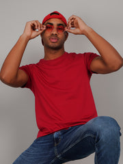 Scooter Red Solid T-Shirt