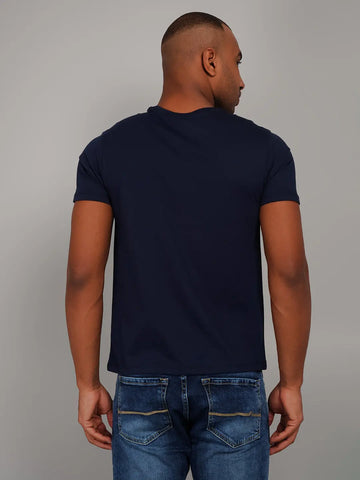 Dress Blue Graphic Print T-Shirt Tim Paris