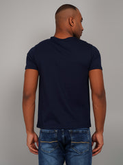Dress Blue Graphic Print T-Shirt