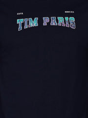 Dress Blue Graphic Print T-Shirt