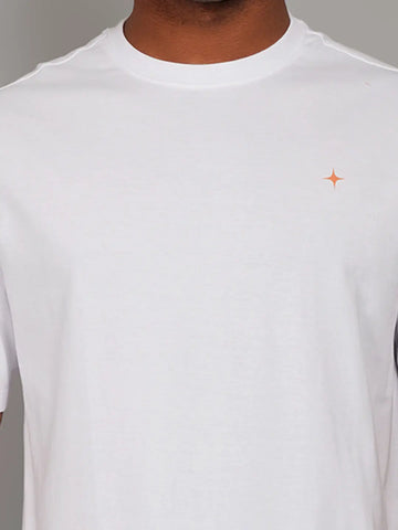 White Back Graphic Print Relaxed Fit T-Shirt Tim Paris