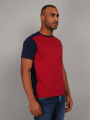 Red Cut & Sew Regular Fit T-shirt