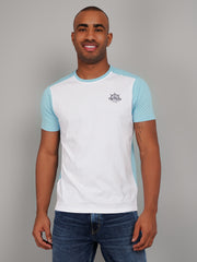 White Cut & Sew Regular Fit T-shirt
