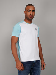 White Cut & Sew Regular Fit T-shirt