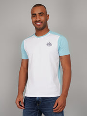 White Cut & Sew Regular Fit T-shirt