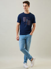 Dress Navy Blue Graphic Print T-Shirt
