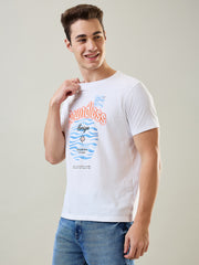 Boundless Graphic Print White T-Shirt