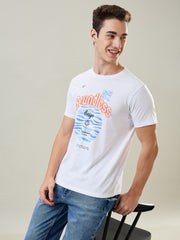 Boundless Graphic Print White T-Shirt