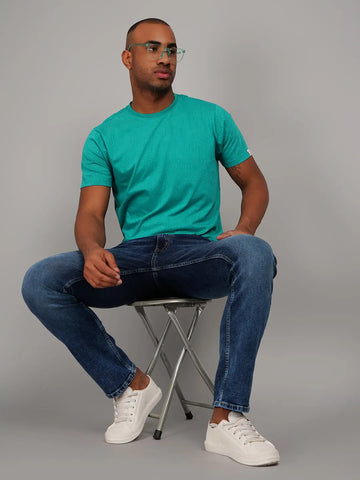 Porcelain Green AOP Print T-Shirt Tim Paris