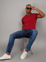 Scooter Red Printed T-Shirt