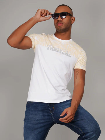 Pale Banana Yellow Cut & Sew T-Shirt Tim Paris