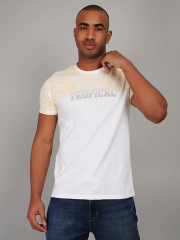 Pale Banana Yellow Cut & Sew T-Shirt Tim Paris