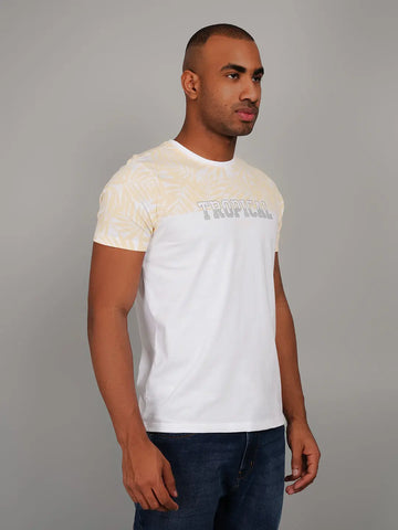 Pale Banana Yellow Cut & Sew T-Shirt Tim Paris