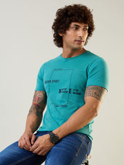Lagoon Blue AOP Print T-Shirt