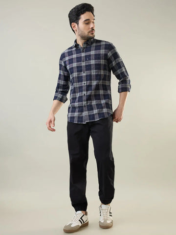 Black Regular Fit Joggers Tim Paris