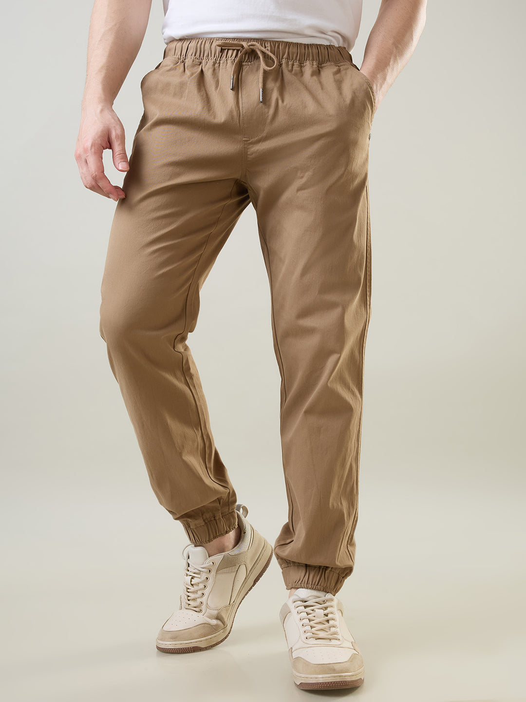 Brown Regular Fit Jogger