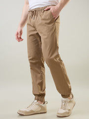 Brown Regular Fit Jogger