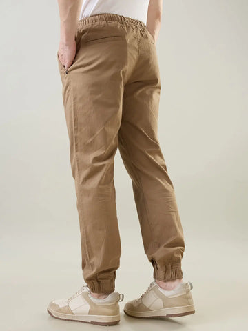 Brown Regular Fit Jogger Tim Paris