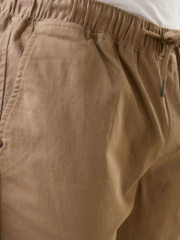Brown Regular Fit Jogger Tim Paris