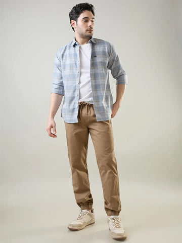 Brown Regular Fit Jogger Tim Paris