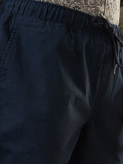 Navy Blue Regular Fit Joggers
