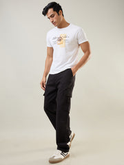Black Relaxed Fit Cargo Pants