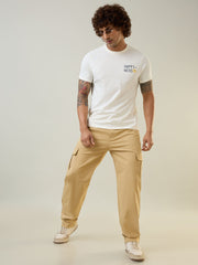 Khaki Relaxed Fit Cargo Pants