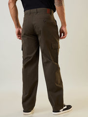 Olive Green Relaxed Fit Cargo Pants