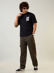 Olive Green Relaxed Fit Cargo Pants