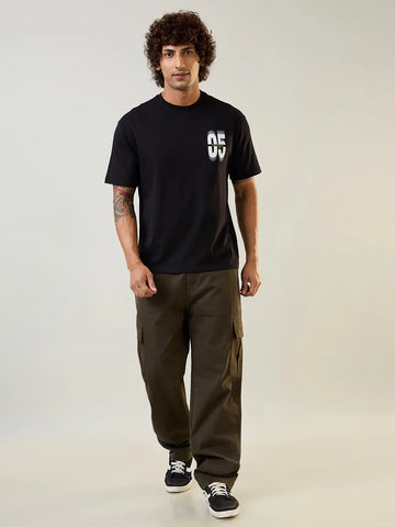 Olive Green Relaxed Fit Cargo Pants Tim Paris