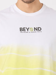 White Printed Regular Fit T-Shirt