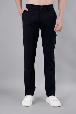 Navy Blue Louis Slim Tapered Fit Chinos TIM PARIS