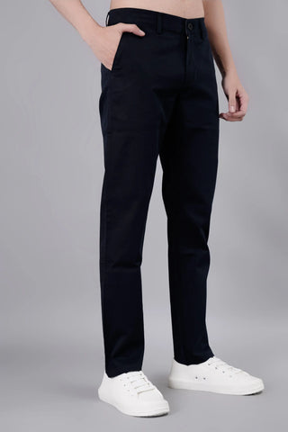 Navy Blue Louis Slim Tapered Fit Chinos TIM PARIS