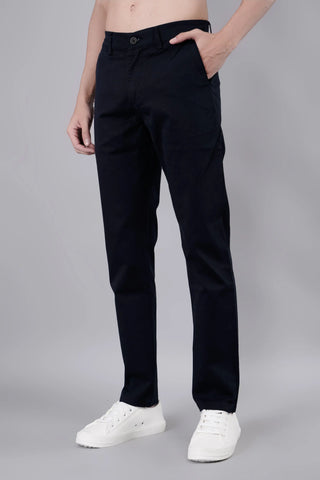 Navy Blue Louis Slim Tapered Fit Chinos TIM PARIS