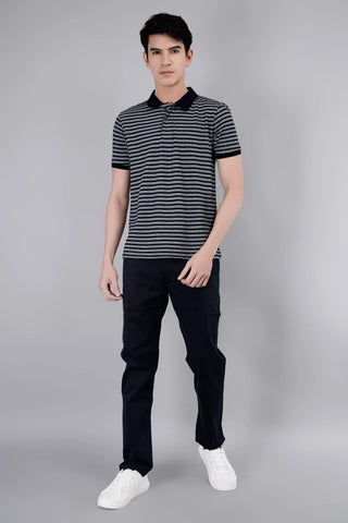 Navy Blue Louis Slim Tapered Fit Chinos TIM PARIS