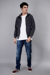 Men's Zipper Full Sleeve Cotton Hoodie