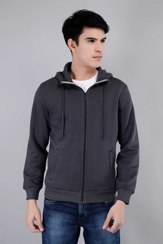Black Oyester Zipper Hoodie Tim Paris