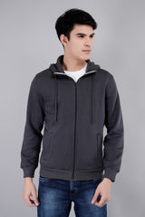 Men's Zipper Full Sleeve Cotton Hoodie