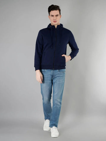 Dress Blue Zipper Hoodie Tim Paris