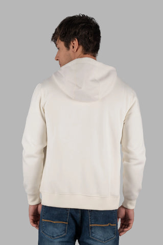Egret Full Sleeve Zipper Hoodie Tim Paris