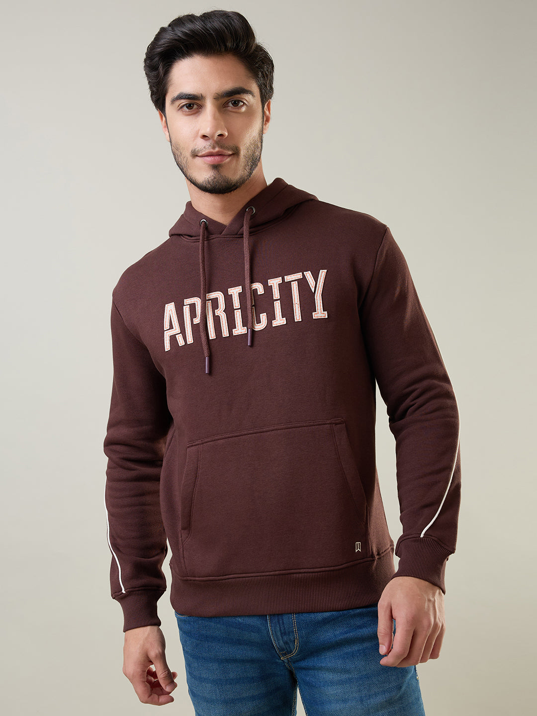 Chocolate Plum Printed Sweatshirt