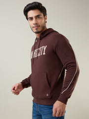 Chocolate Plum Printed Sweatshirt
