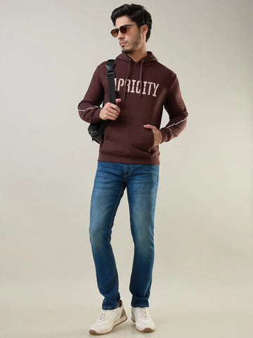 Chocolate Plum Printed Sweatshirt Tim Paris
